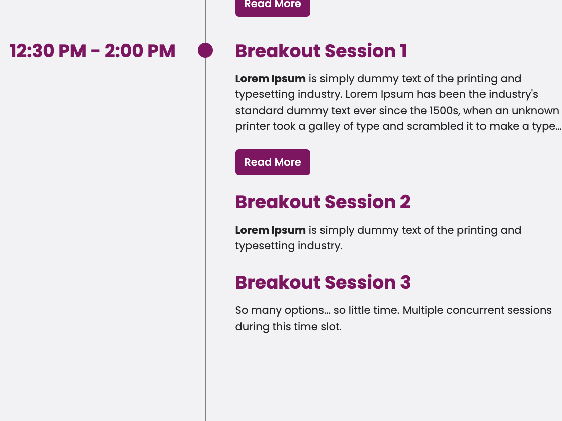 Supports Concurrent Agenda Items